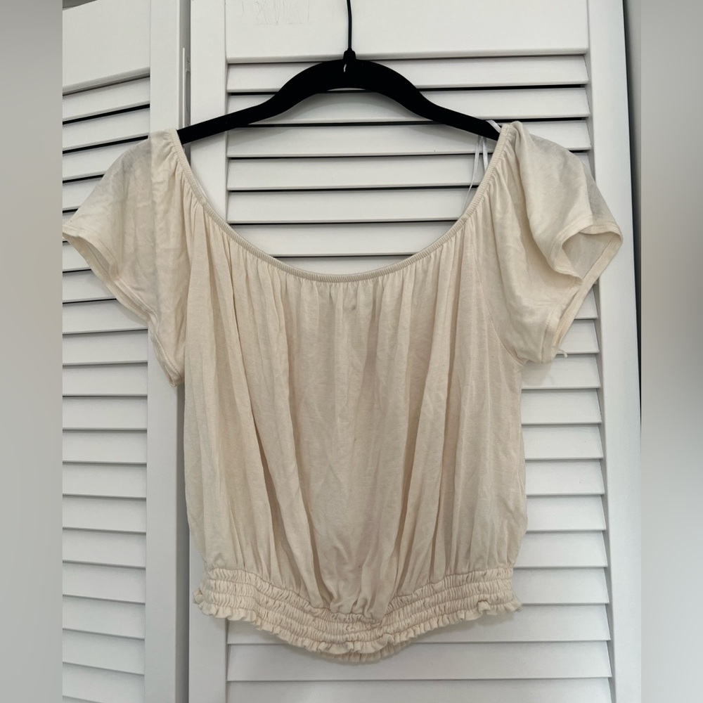 Off the Shoulder Crop Top